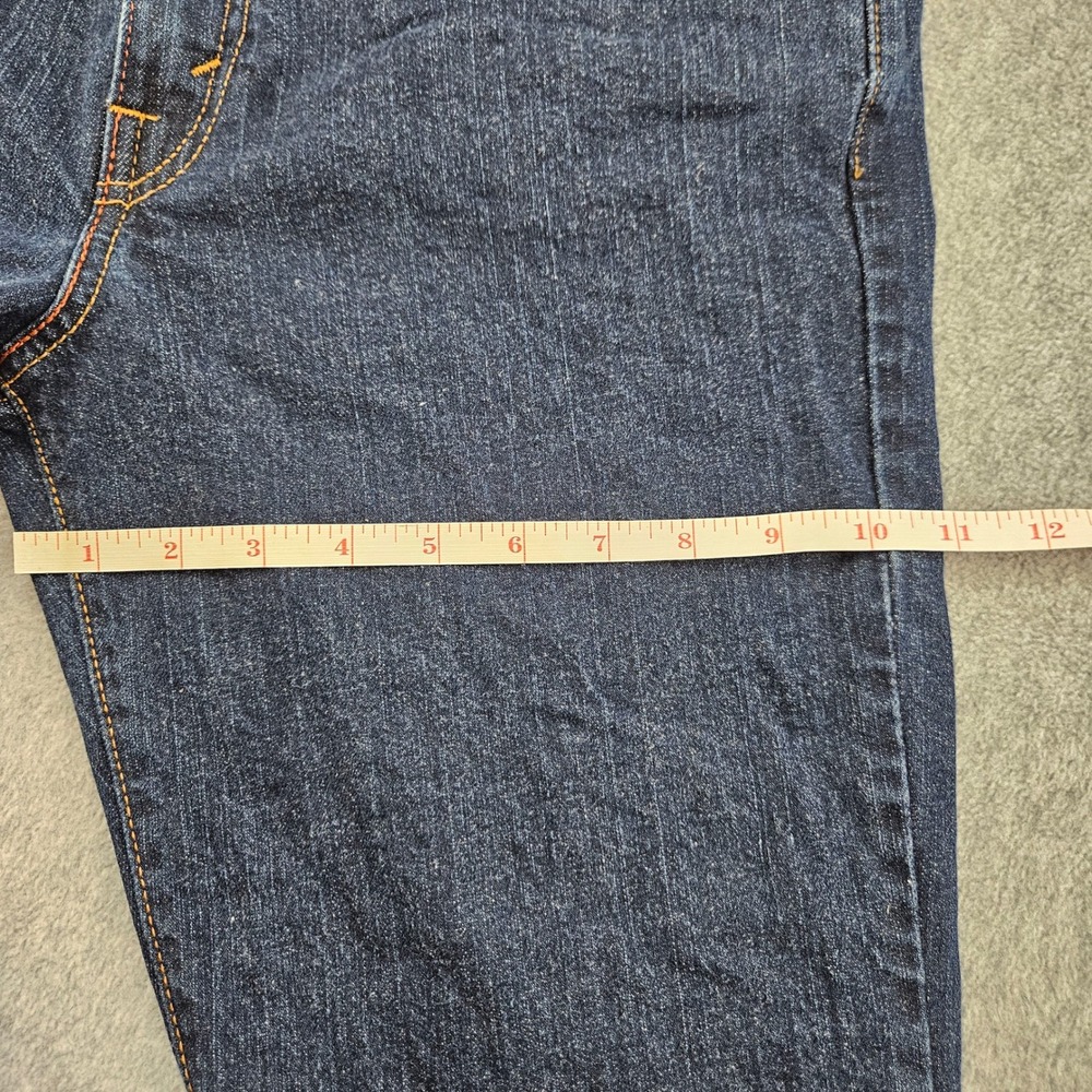 LEVIS 505 Straight Leg Jeans Women 12 M Blue Stretch Denim Classic Casual SEO - Picture 12 of 14
